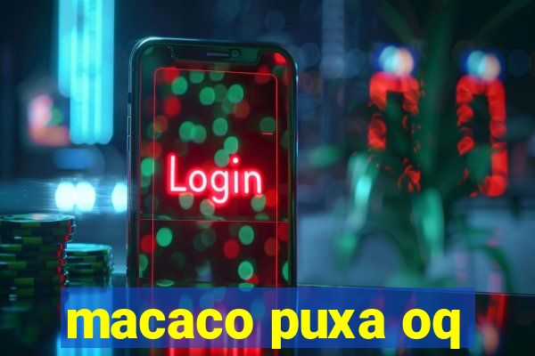 macaco puxa oq